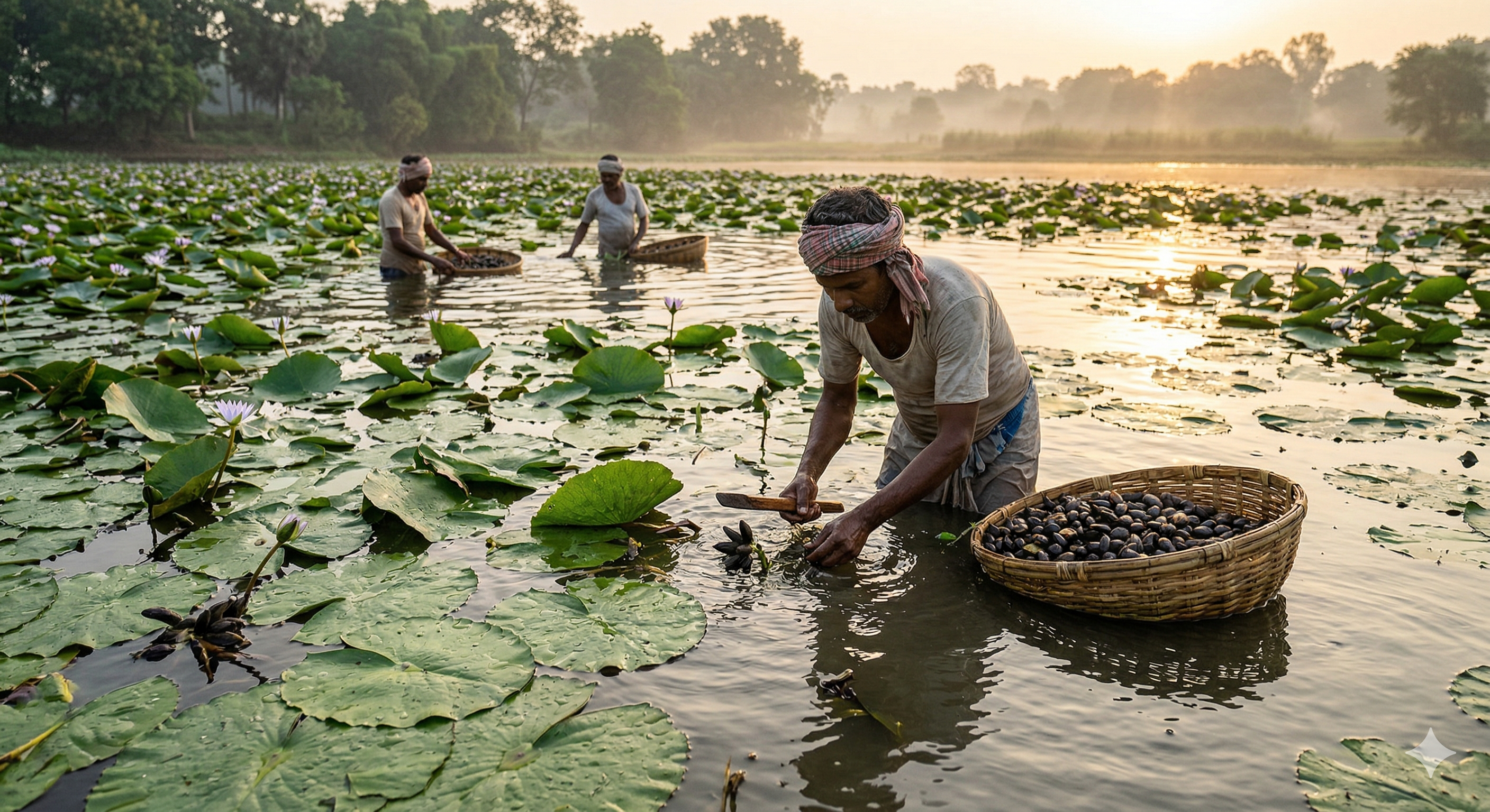 Makhana Harvest